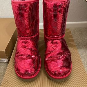 Ugg Australia classic Short Red Sparkles